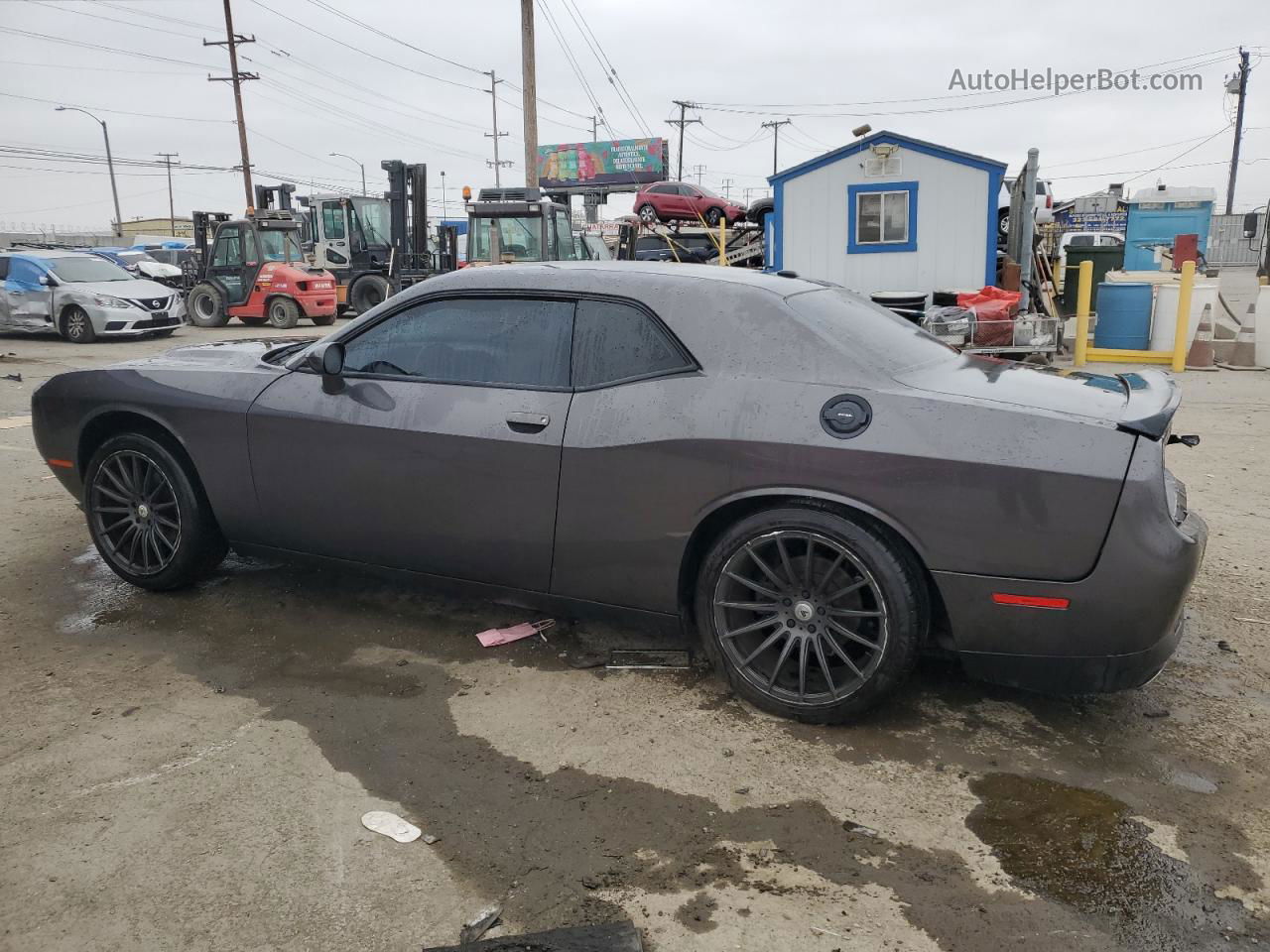 2018 Dodge Challenger Sxt Gray vin: 2C3CDZAG7JH297027