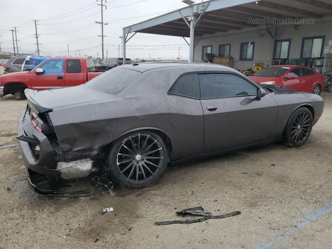 2018 Dodge Challenger Sxt Gray vin: 2C3CDZAG7JH297027