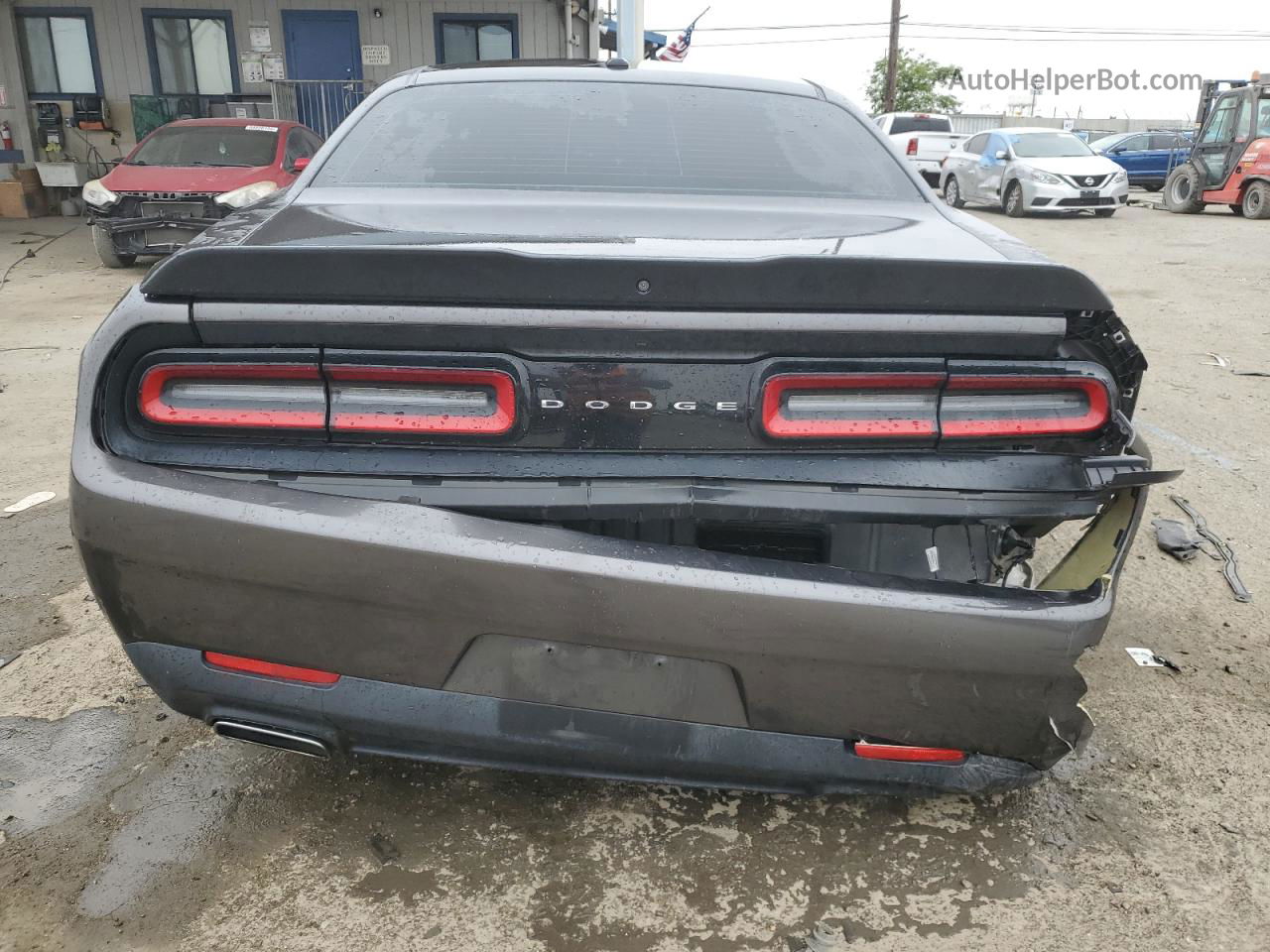 2018 Dodge Challenger Sxt Gray vin: 2C3CDZAG7JH297027