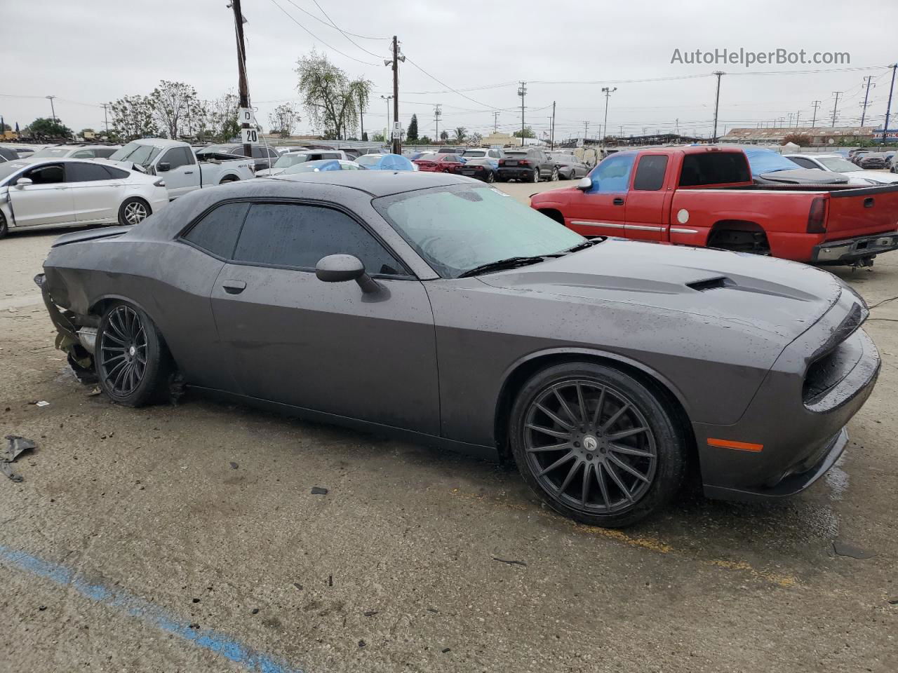 2018 Dodge Challenger Sxt Серый vin: 2C3CDZAG7JH297027