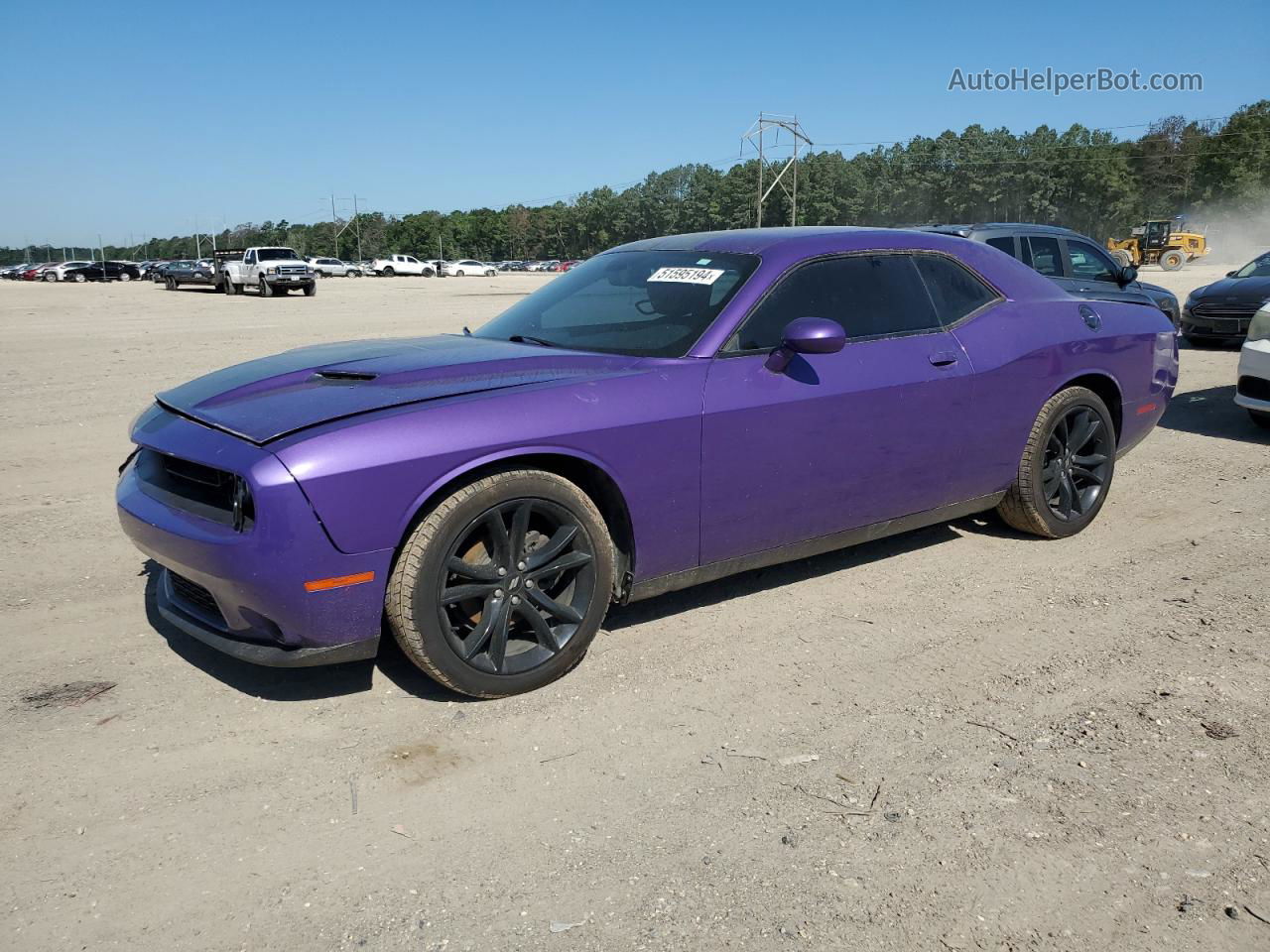 2018 Dodge Challenger Sxt Purple vin: 2C3CDZAG7JH305420