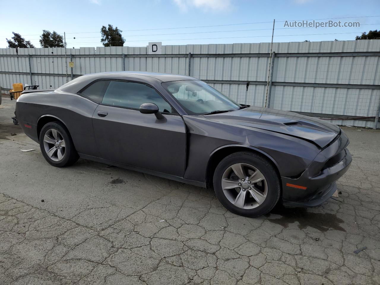 2015 Dodge Challenger Sxt Gray vin: 2C3CDZAG8FH758825