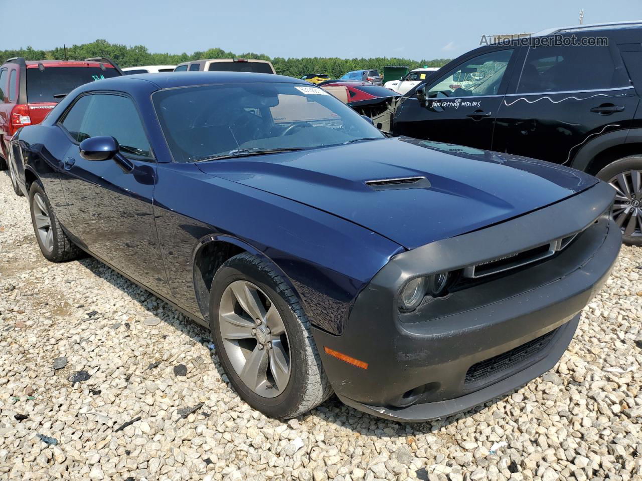 2015 Dodge Challenger Sxt Blue vin: 2C3CDZAG8FH810969