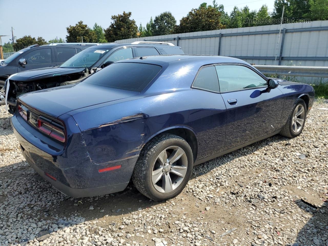 2015 Dodge Challenger Sxt Blue vin: 2C3CDZAG8FH810969