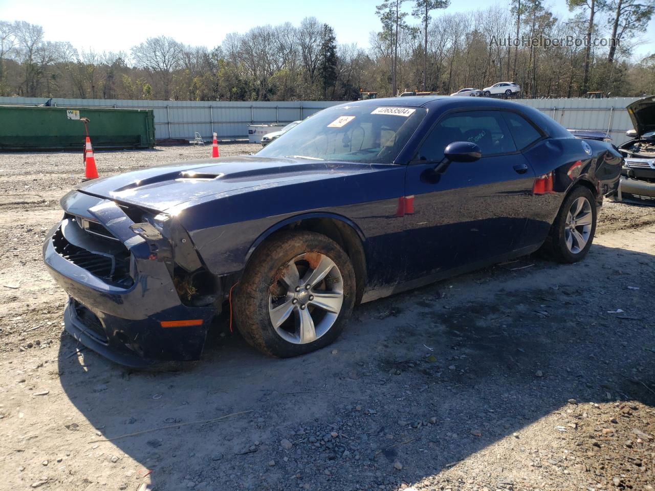 2015 Dodge Challenger Sxt Синий vin: 2C3CDZAG8FH822071