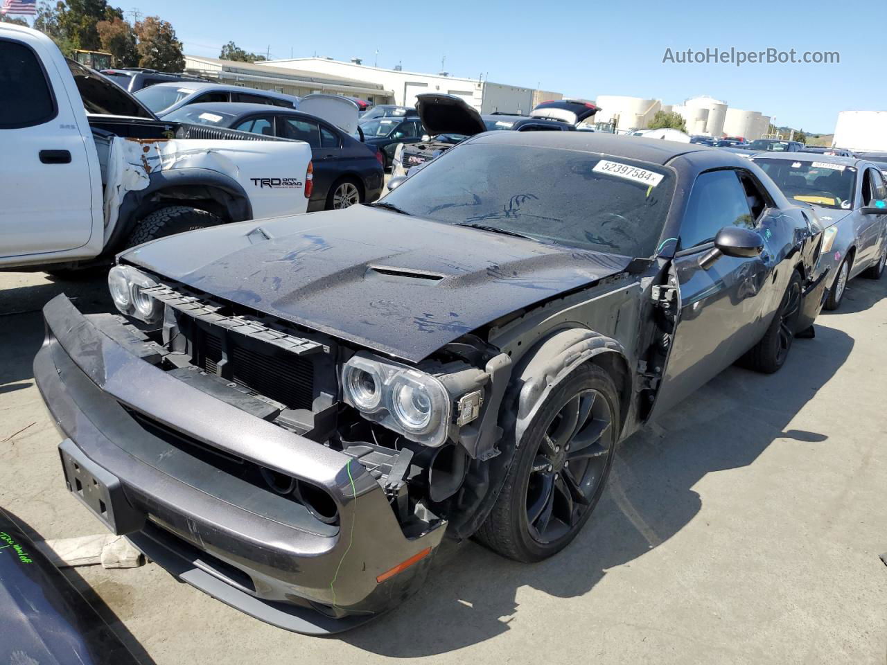 2016 Dodge Challenger Sxt Gray vin: 2C3CDZAG8GH153320