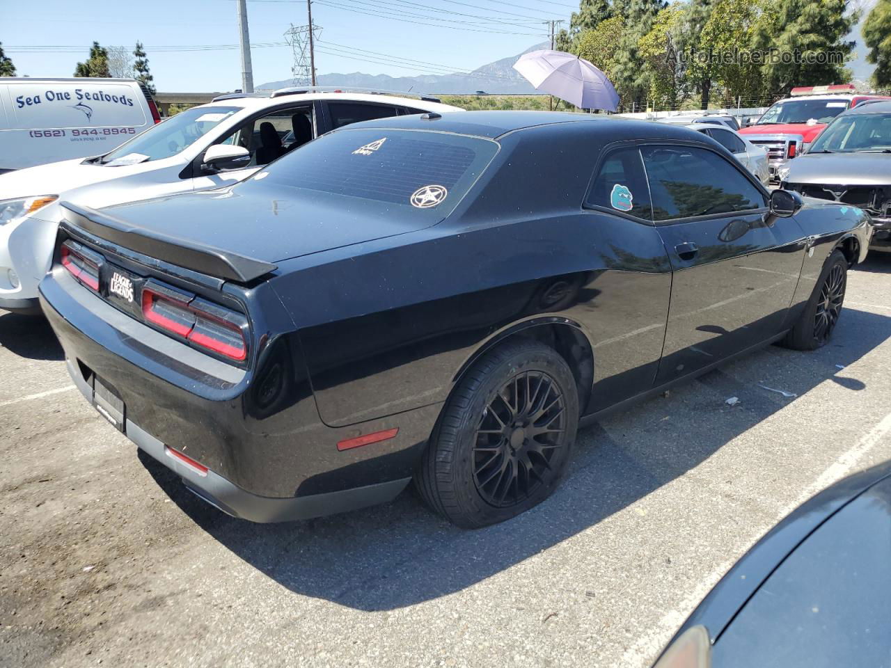 2016 Dodge Challenger Sxt Black vin: 2C3CDZAG8GH184504