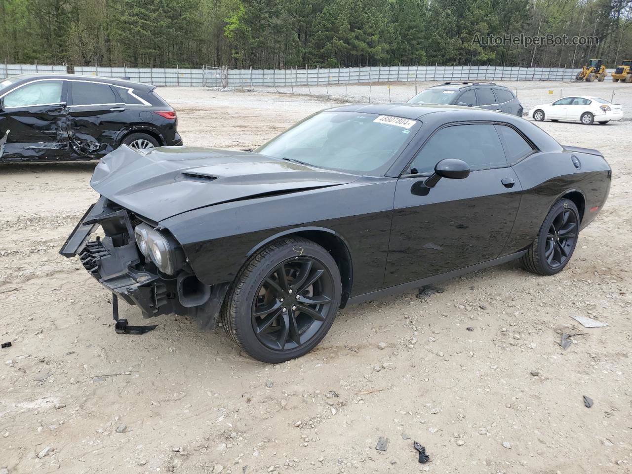 2016 Dodge Challenger Sxt Черный vin: 2C3CDZAG8GH236813