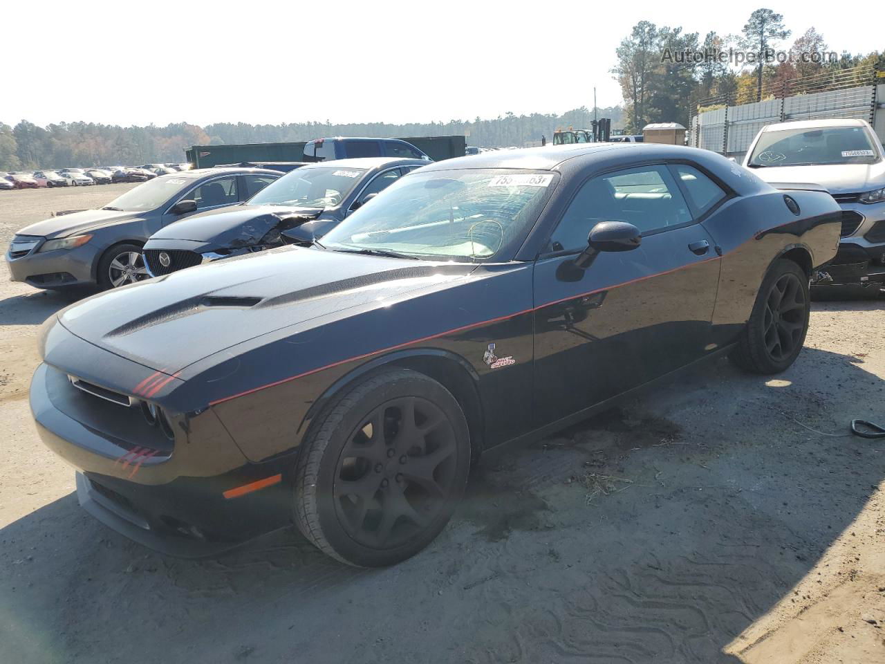 2016 Dodge Challenger Sxt Black vin: 2C3CDZAG8GH250551