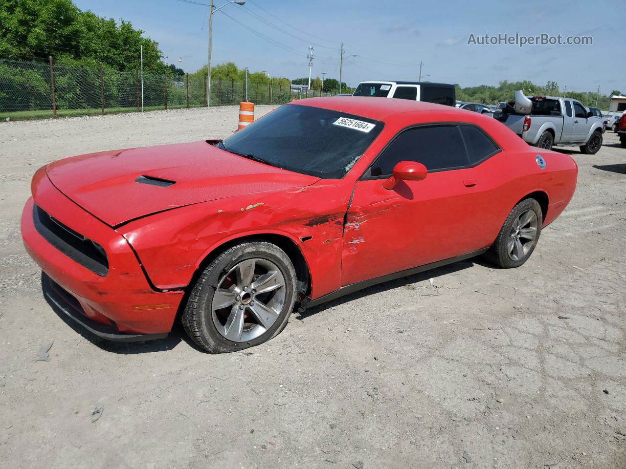 2016 Dodge Challenger Sxt Красный vin: 2C3CDZAG8GH300039