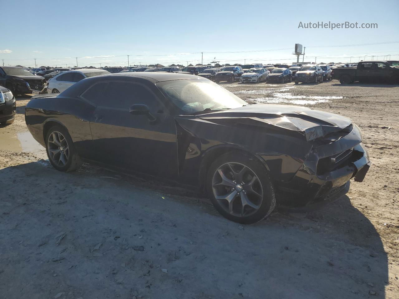 2016 Dodge Challenger Sxt Black vin: 2C3CDZAG8GH331615