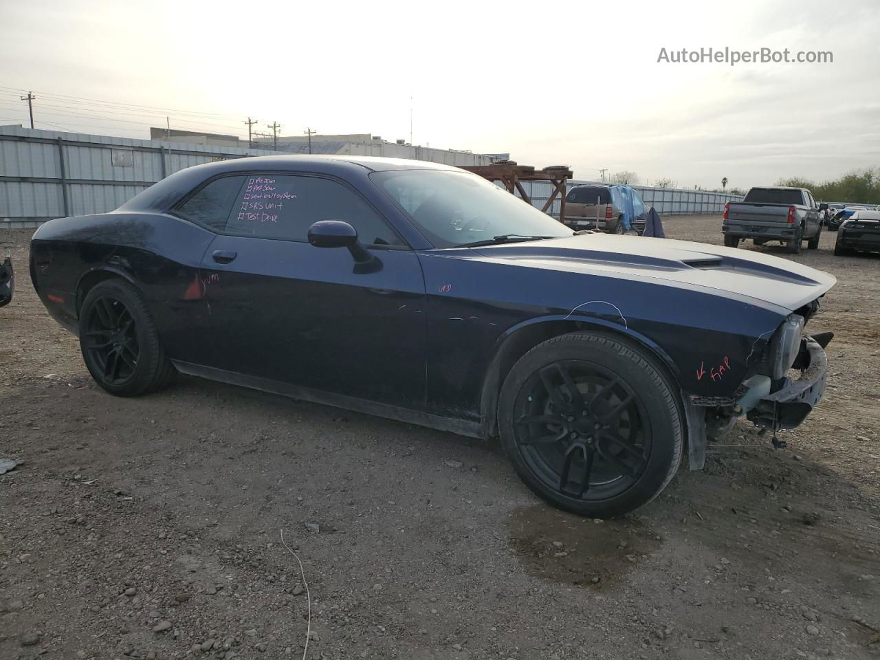 2017 Dodge Challenger Sxt Blue vin: 2C3CDZAG8HH501067