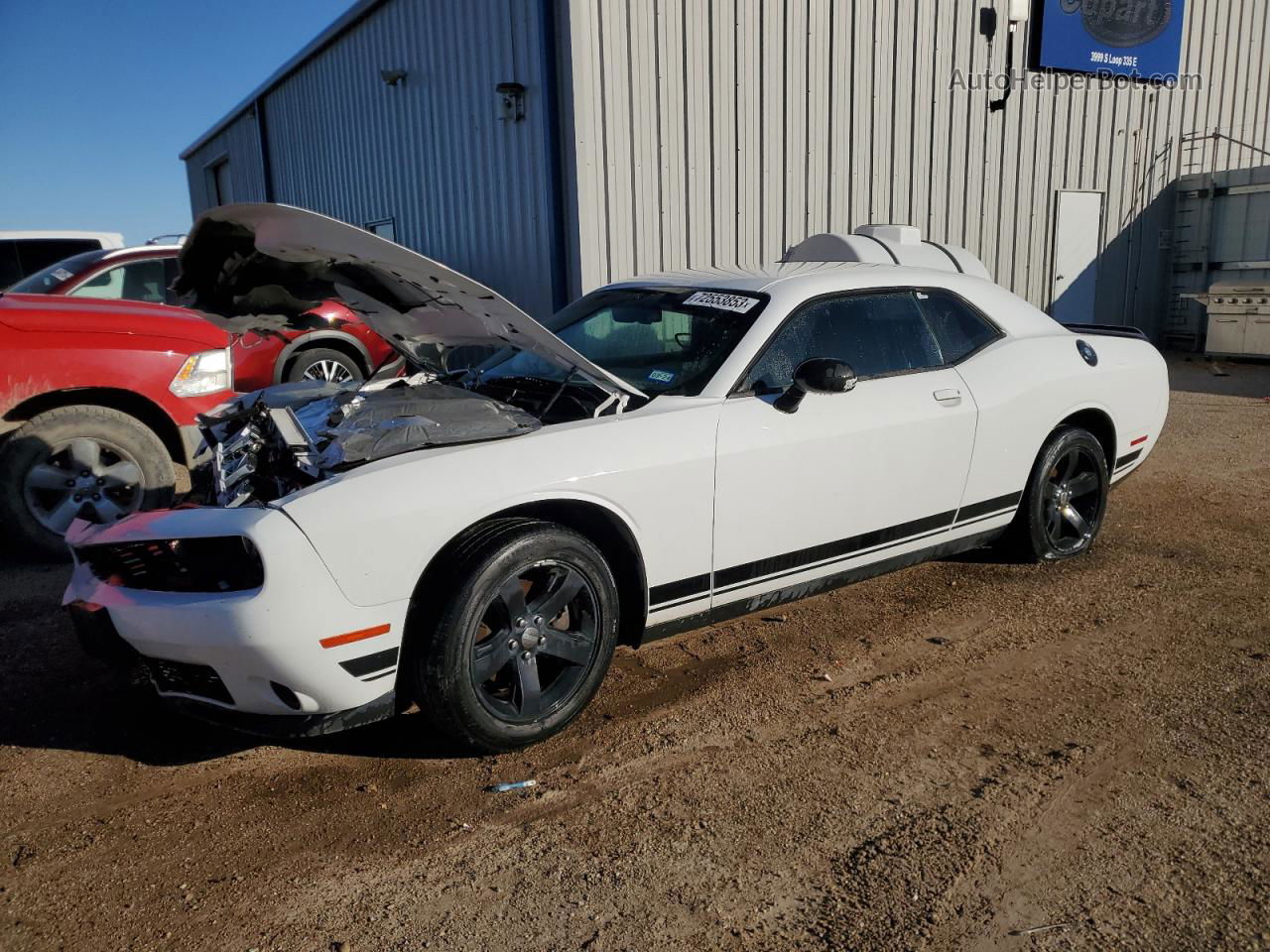 2017 Dodge Challenger Sxt White vin: 2C3CDZAG8HH636047