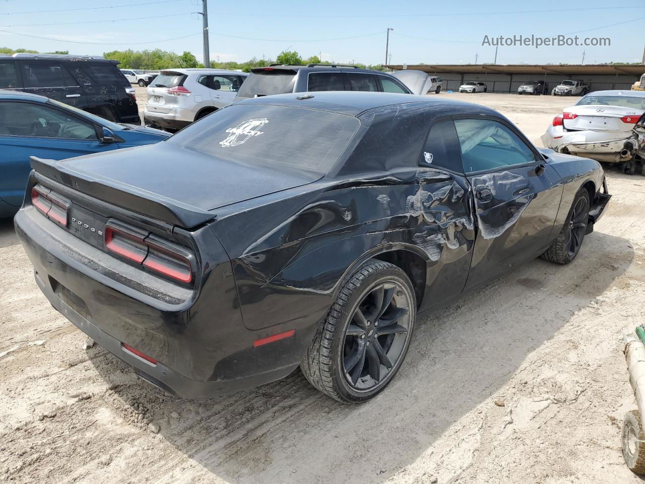 2018 Dodge Challenger Sxt Черный vin: 2C3CDZAG8JH118333