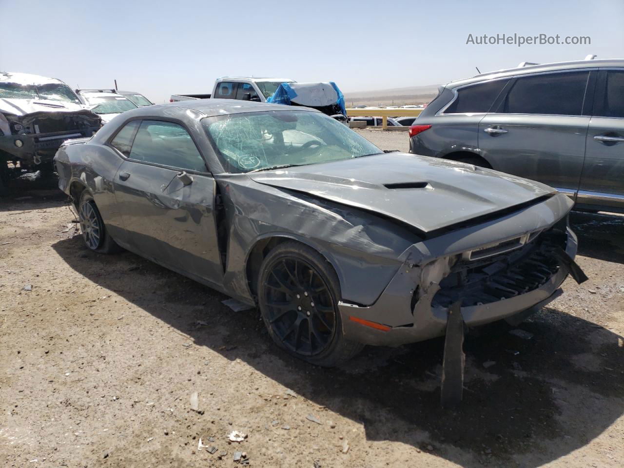 2018 Dodge Challenger Sxt Gray vin: 2C3CDZAG8JH131552