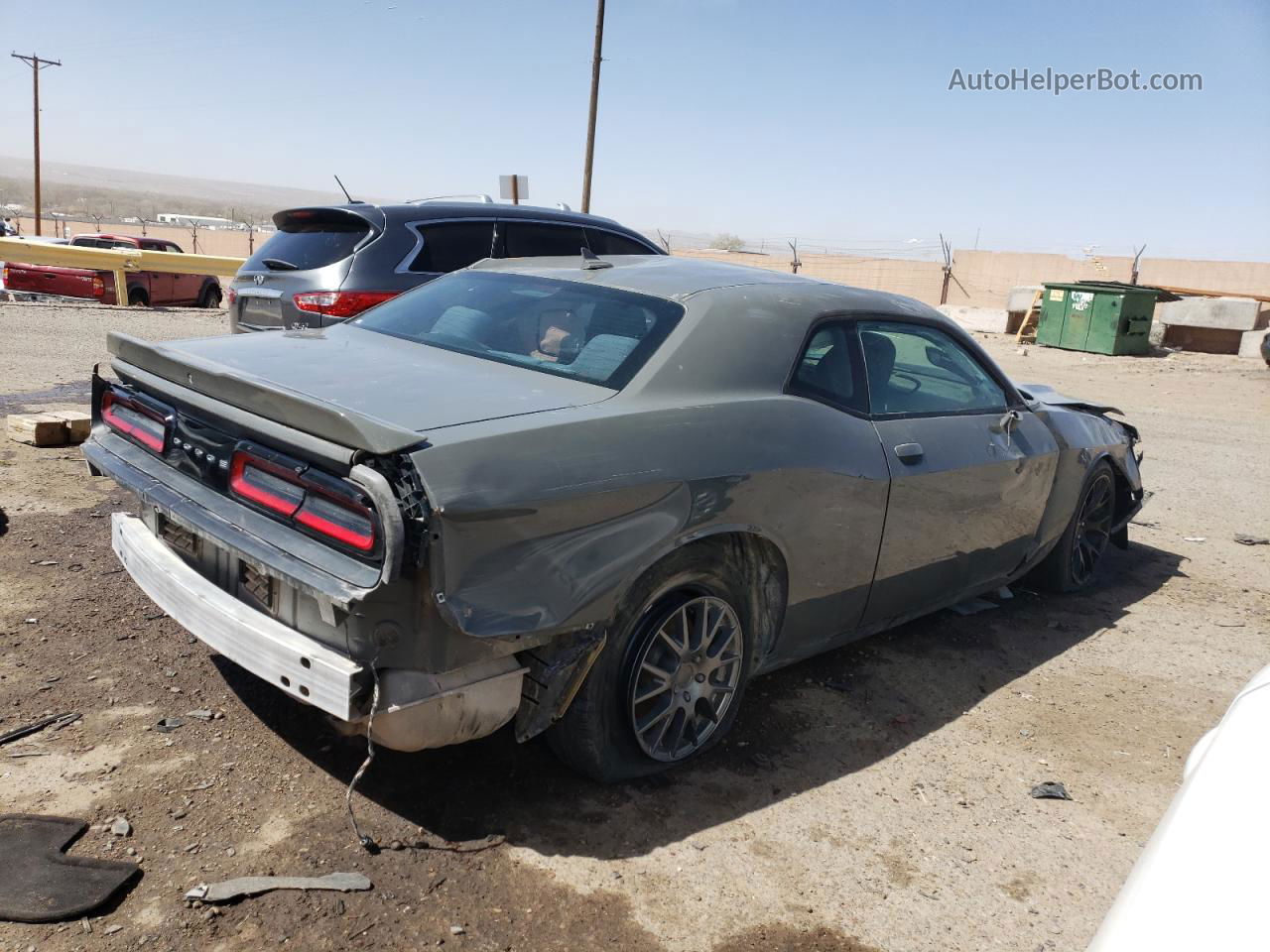 2018 Dodge Challenger Sxt Gray vin: 2C3CDZAG8JH131552