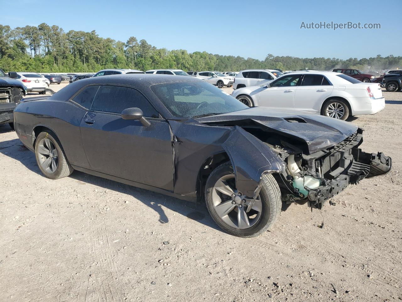 2018 Dodge Challenger Sxt Gray vin: 2C3CDZAG8JH183683