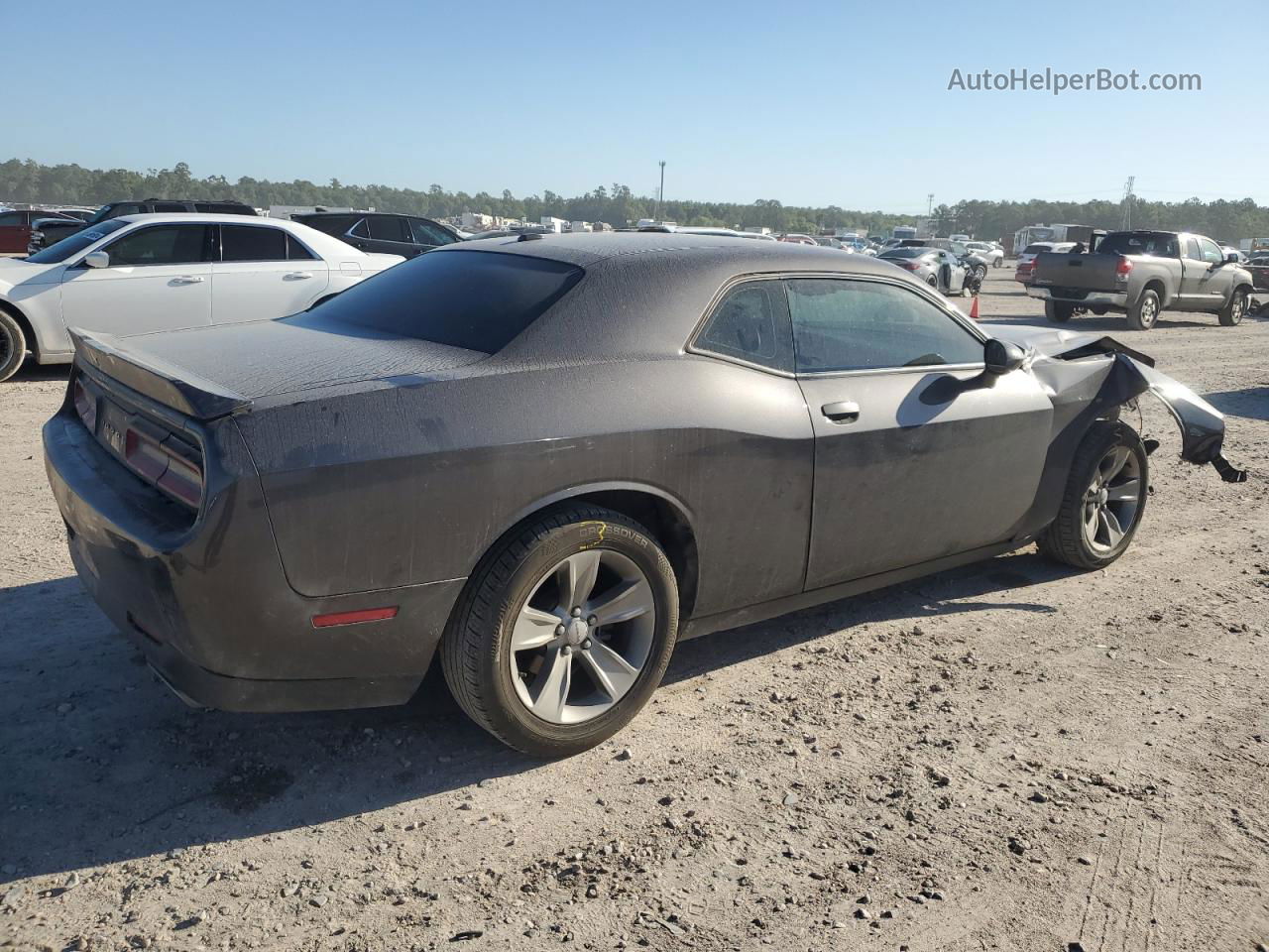 2018 Dodge Challenger Sxt Gray vin: 2C3CDZAG8JH183683