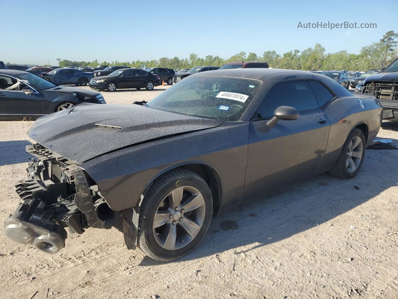 2018 Dodge Challenger Sxt Gray vin: 2C3CDZAG8JH183683