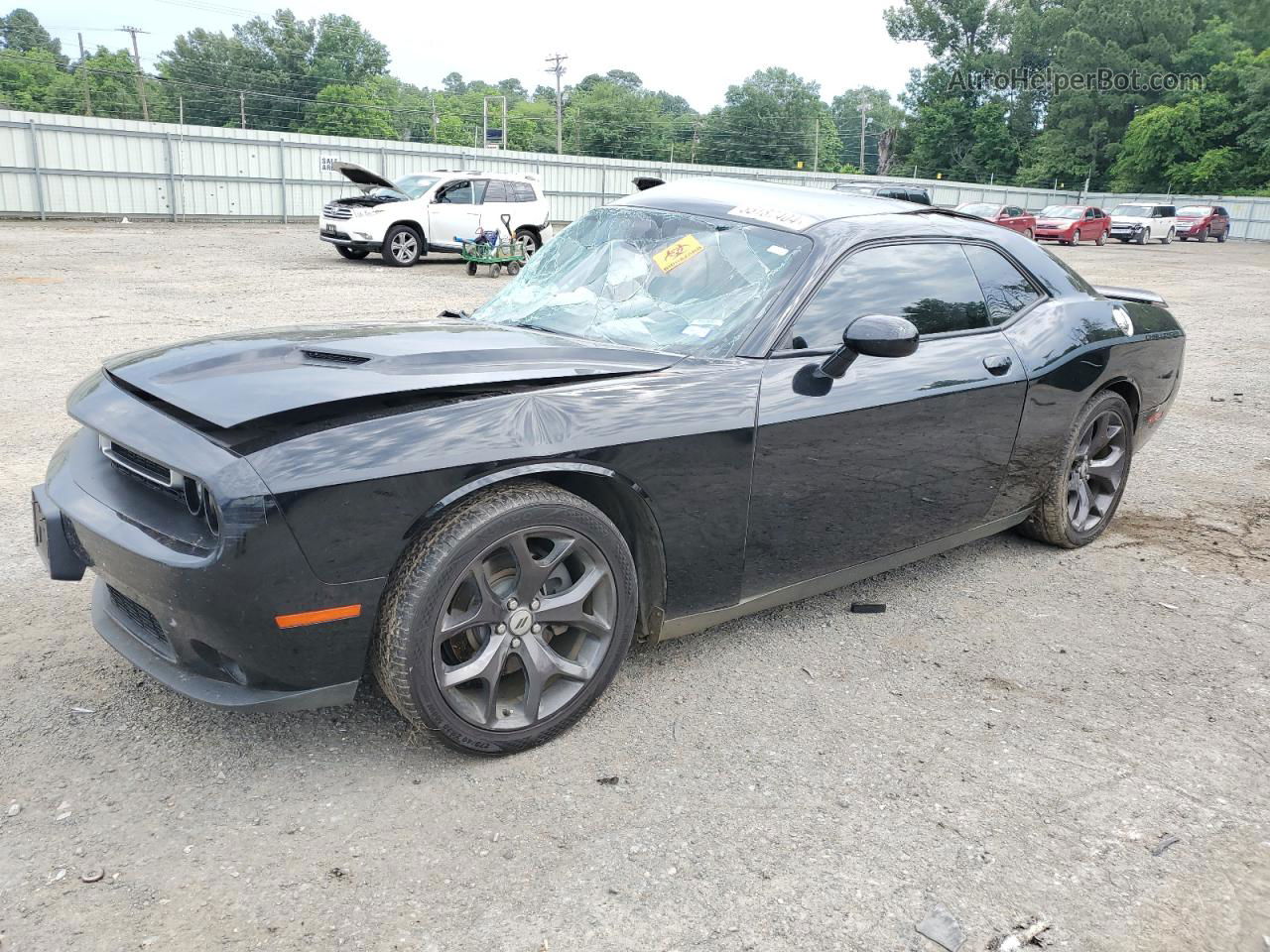 2018 Dodge Challenger Sxt Черный vin: 2C3CDZAG8JH199611