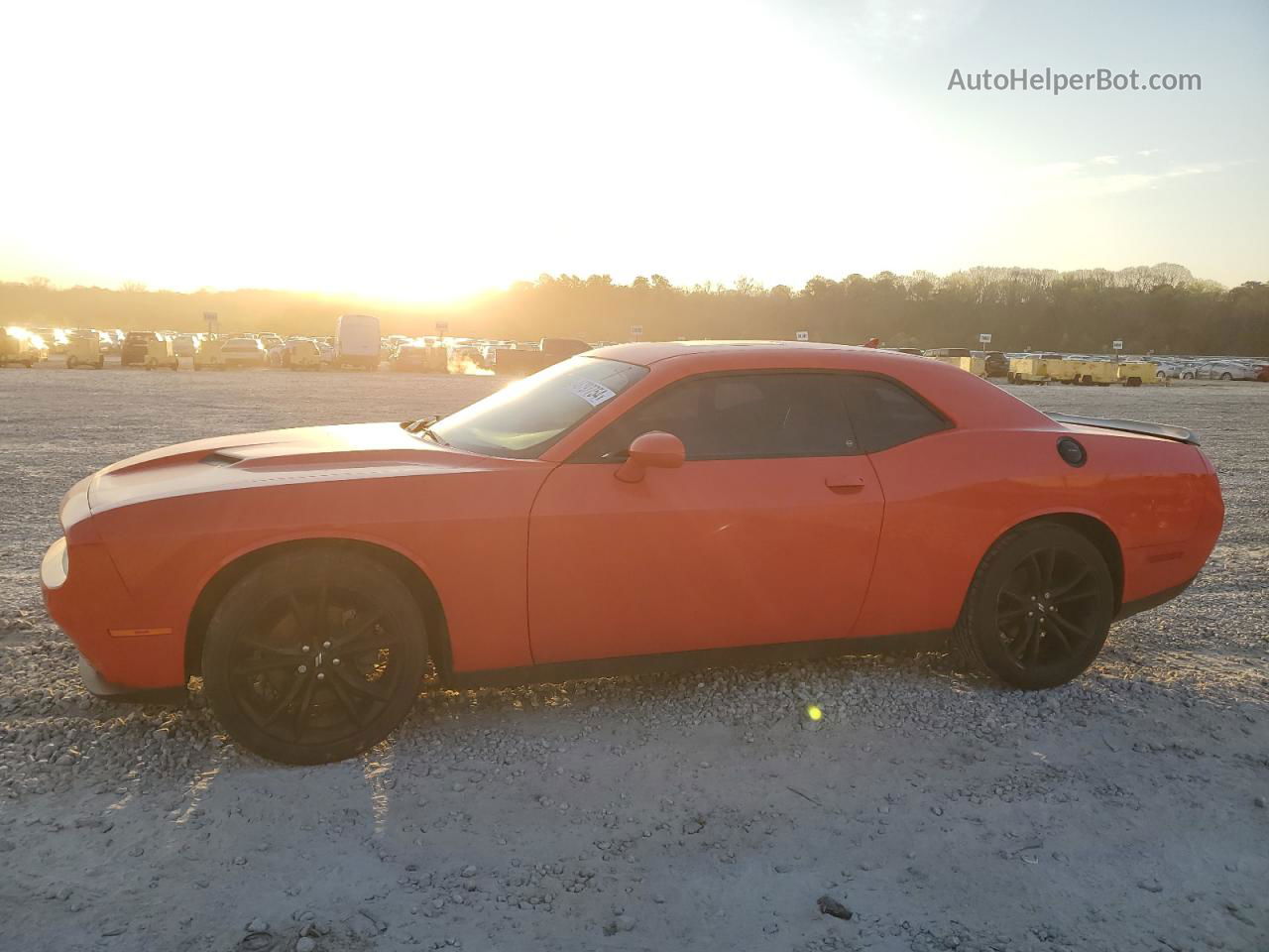 2018 Dodge Challenger Sxt Orange vin: 2C3CDZAG8JH246538