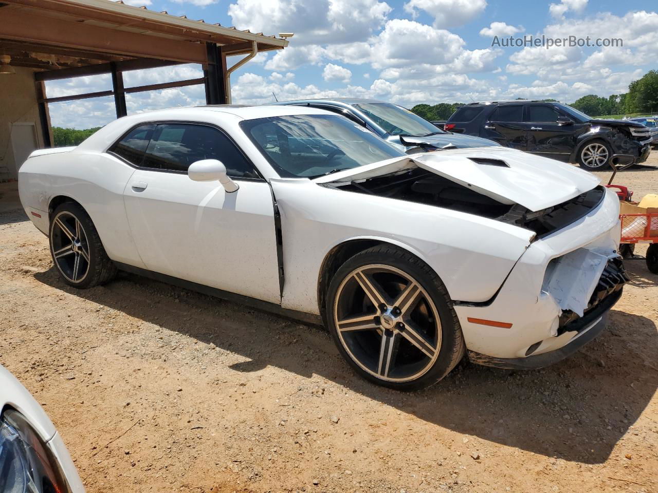 2018 Dodge Challenger Sxt White vin: 2C3CDZAG8JH258253