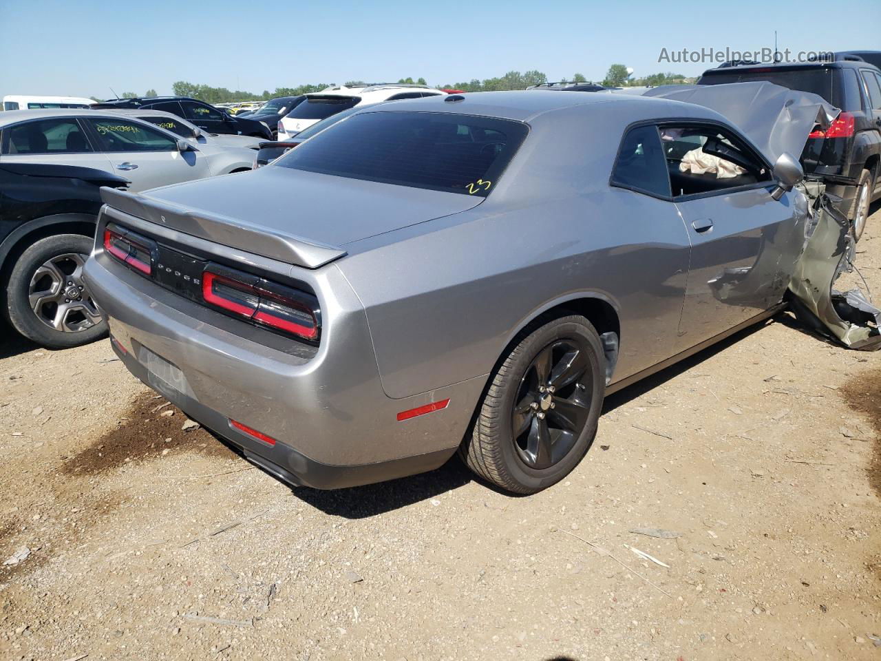 2018 Dodge Challenger Sxt Silver vin: 2C3CDZAG8JH276476