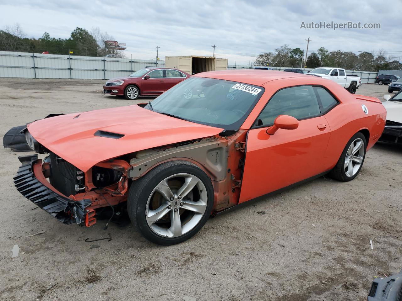 2018 Dodge Challenger Sxt Orange vin: 2C3CDZAG8JH279572