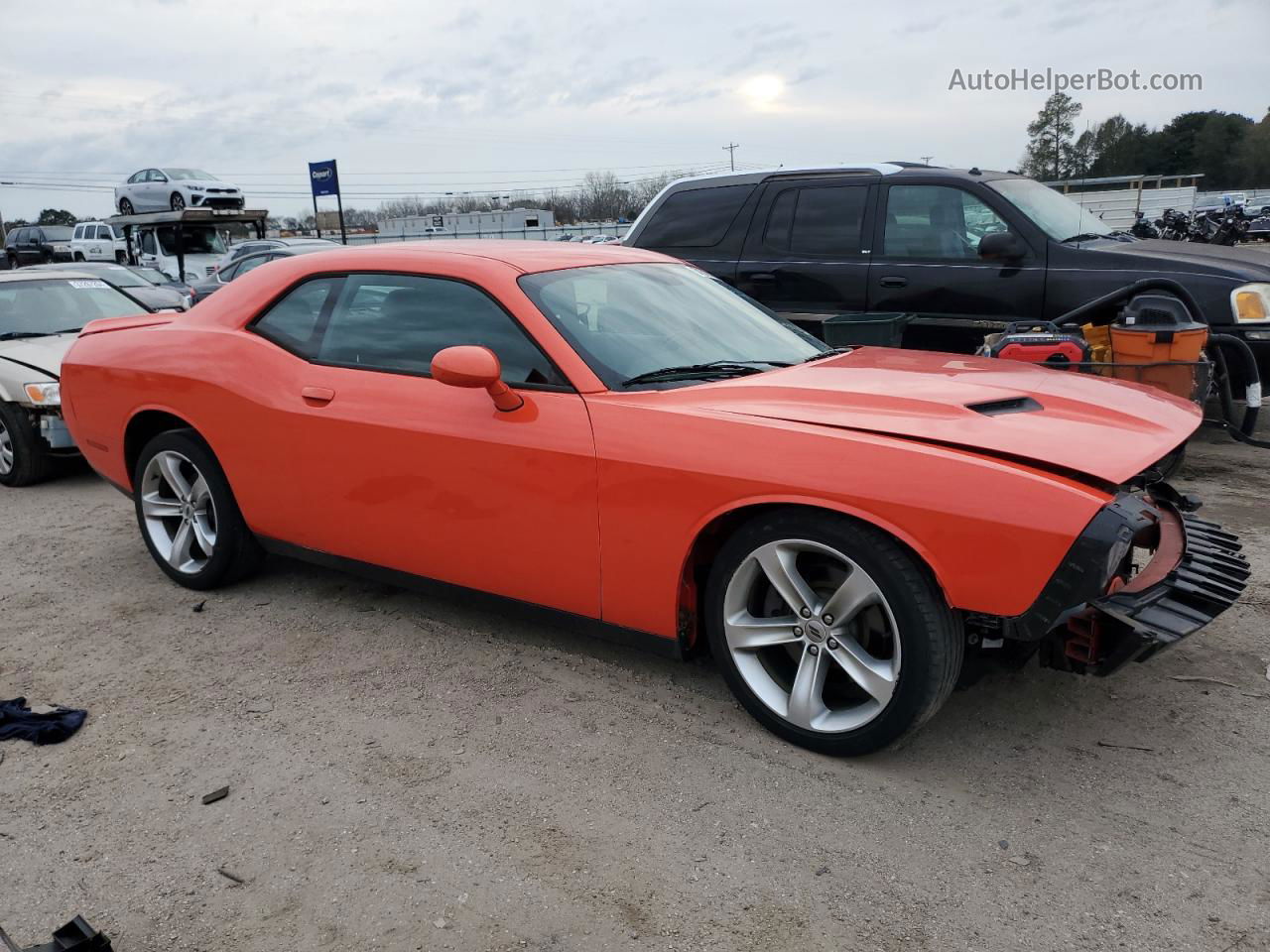 2018 Dodge Challenger Sxt Orange vin: 2C3CDZAG8JH279572