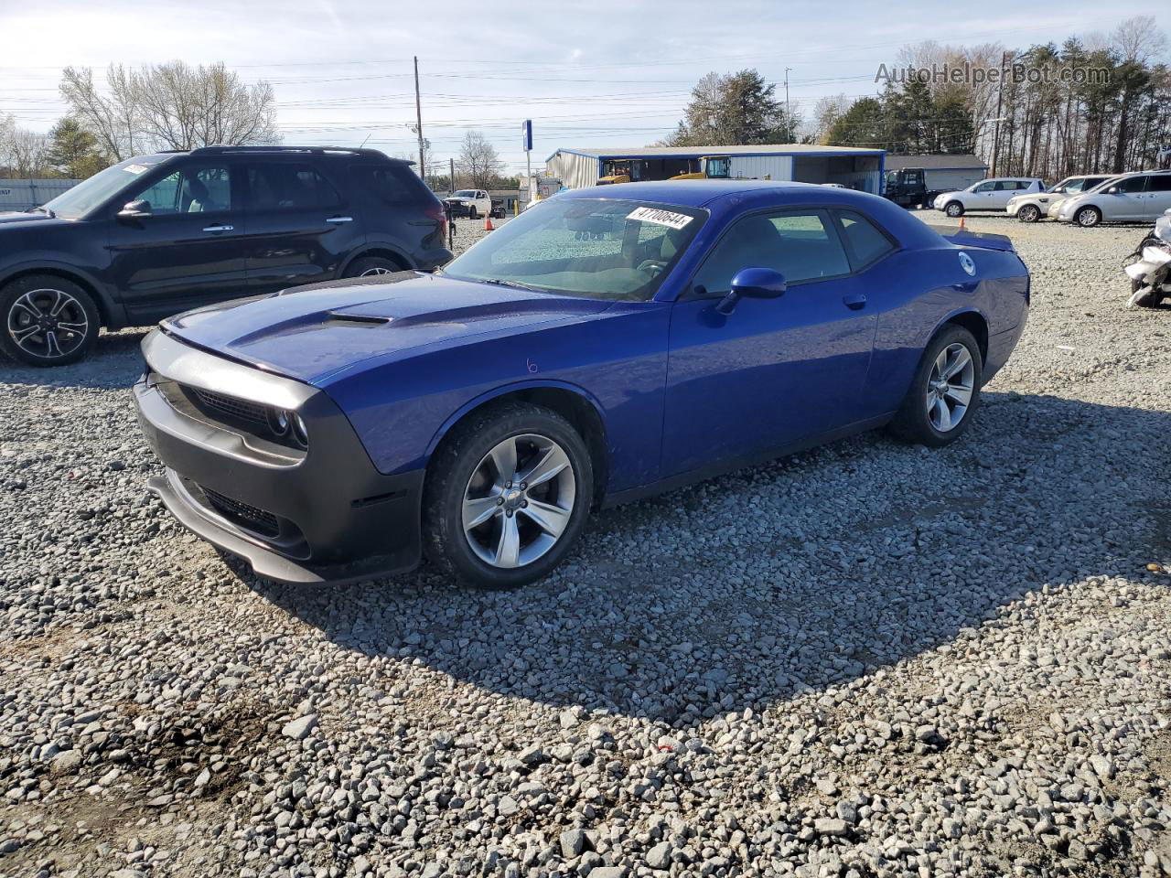 2018 Dodge Challenger Sxt Синий vin: 2C3CDZAG8JH305362