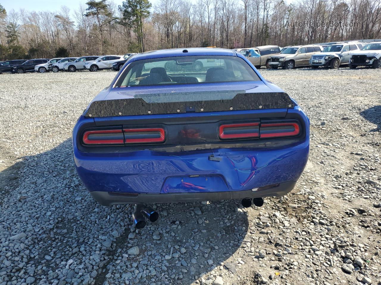 2018 Dodge Challenger Sxt Blue vin: 2C3CDZAG8JH305362