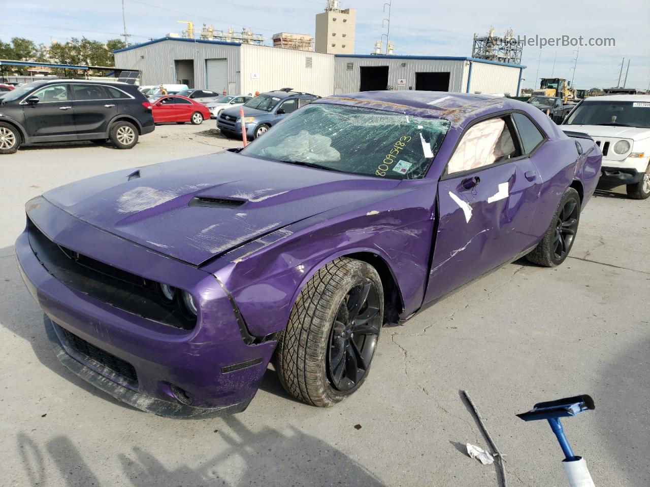 2018 Dodge Challenger Sxt Фиолетовый vin: 2C3CDZAG8JH305507