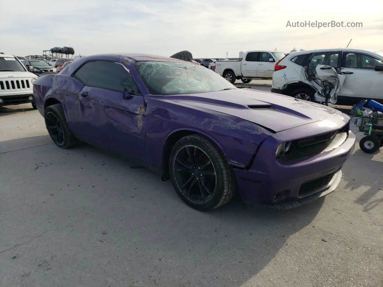 2018 Dodge Challenger Sxt Purple vin: 2C3CDZAG8JH305507