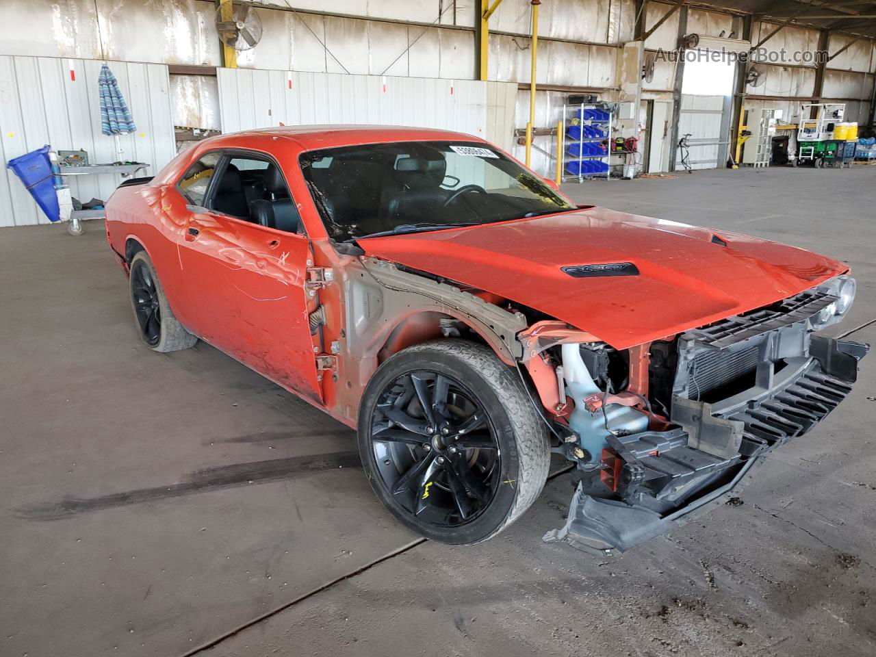 2018 Dodge Challenger Sxt Orange vin: 2C3CDZAG8JH334019