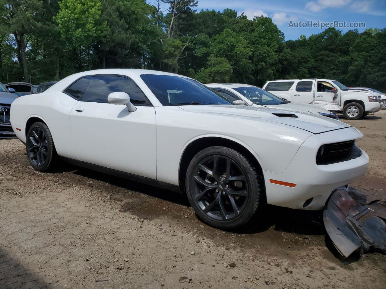 2022 Dodge Challenger Sxt White vin: 2C3CDZAG8NH132240