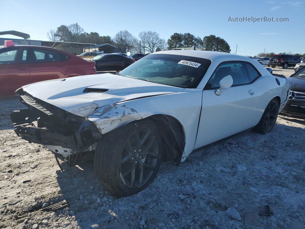 2022 Dodge Challenger Sxt Белый vin: 2C3CDZAG8NH151936