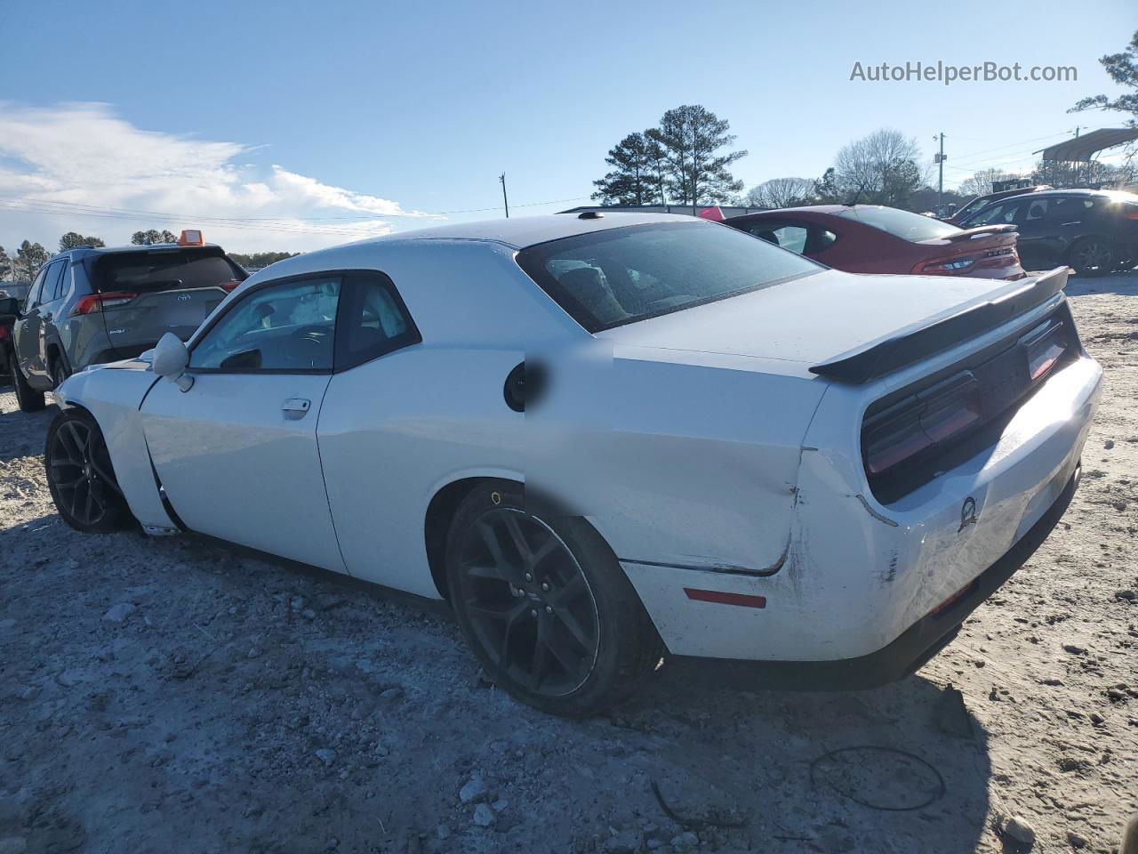 2022 Dodge Challenger Sxt White vin: 2C3CDZAG8NH151936