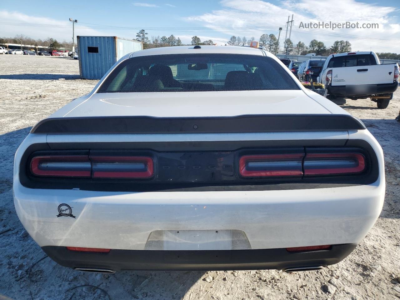 2022 Dodge Challenger Sxt Белый vin: 2C3CDZAG8NH151936