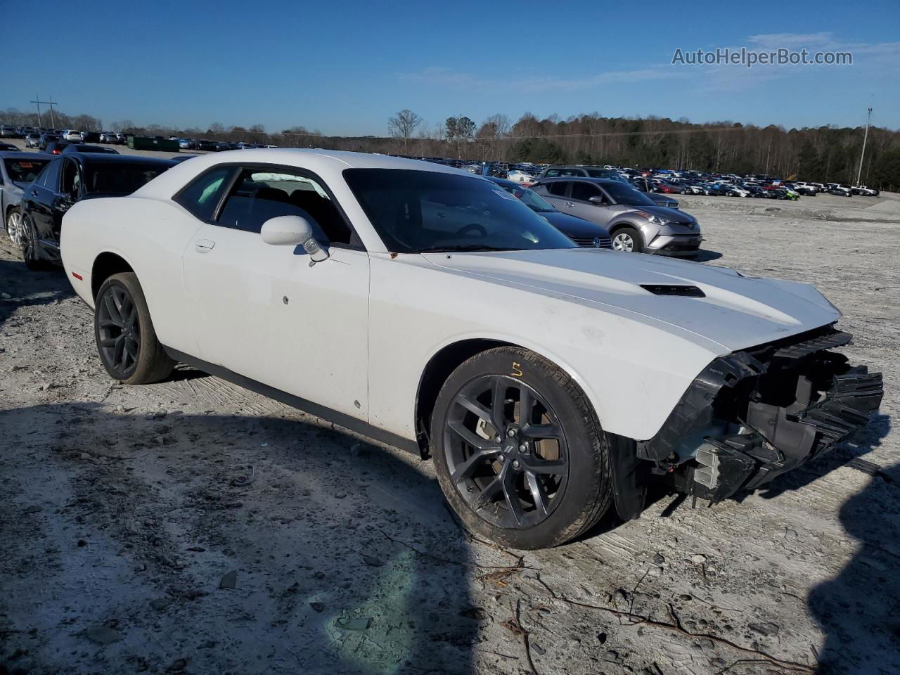 2022 Dodge Challenger Sxt White vin: 2C3CDZAG8NH151936