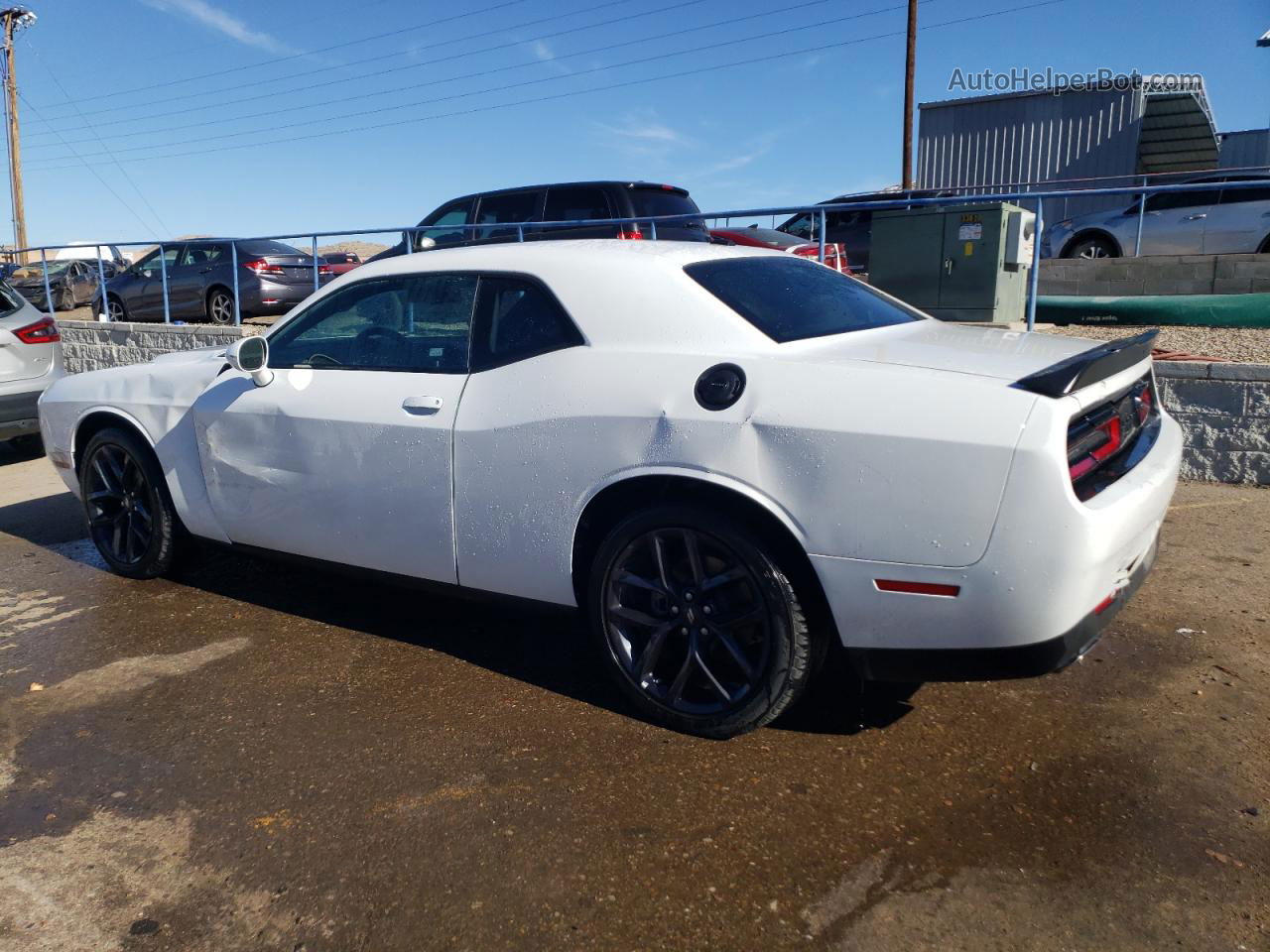 2022 Dodge Challenger Sxt White vin: 2C3CDZAG8NH263653