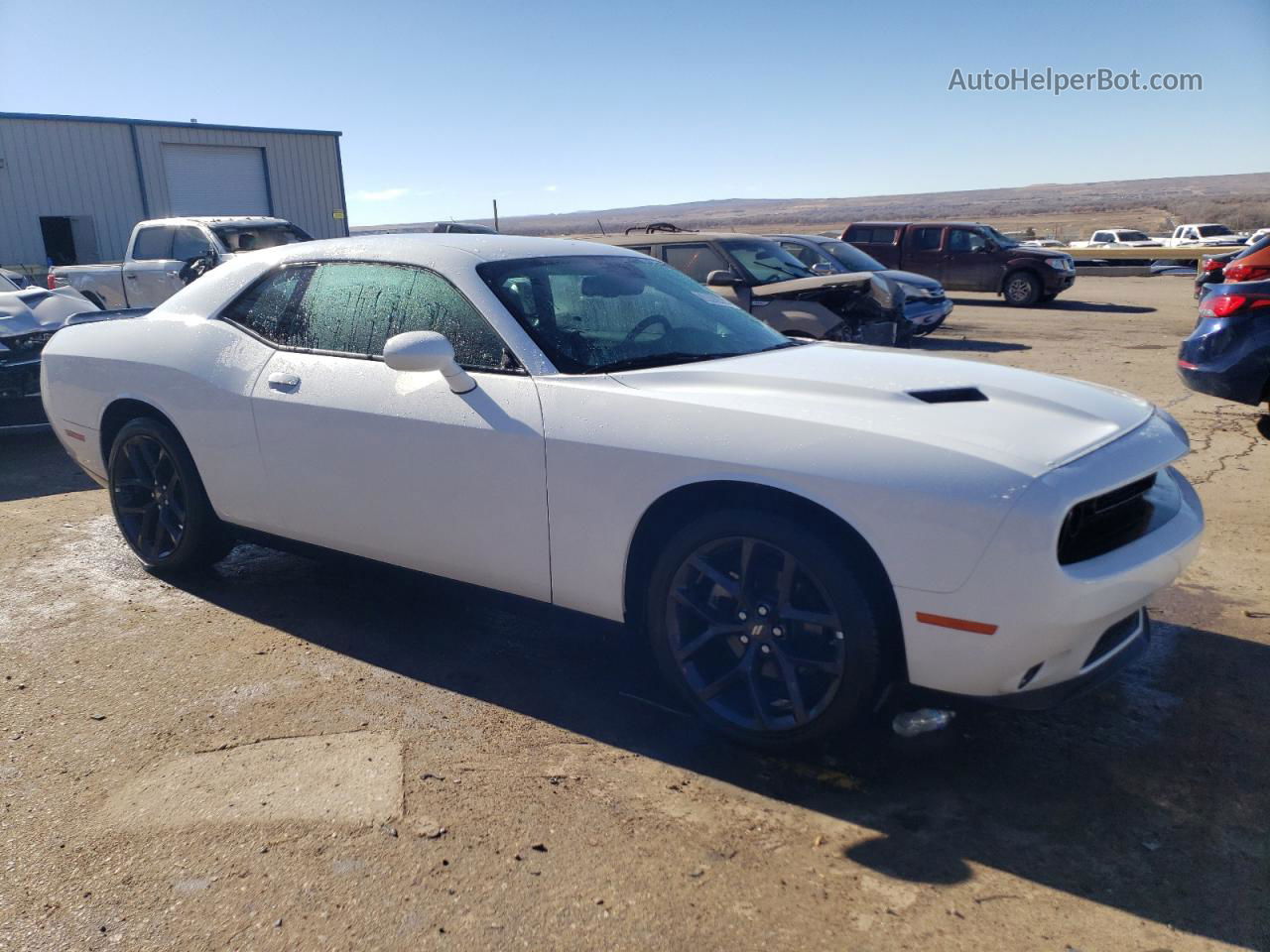 2022 Dodge Challenger Sxt White vin: 2C3CDZAG8NH263653