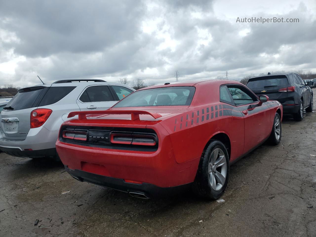 2016 Dodge Challenger Sxt Red vin: 2C3CDZAG9GH171728