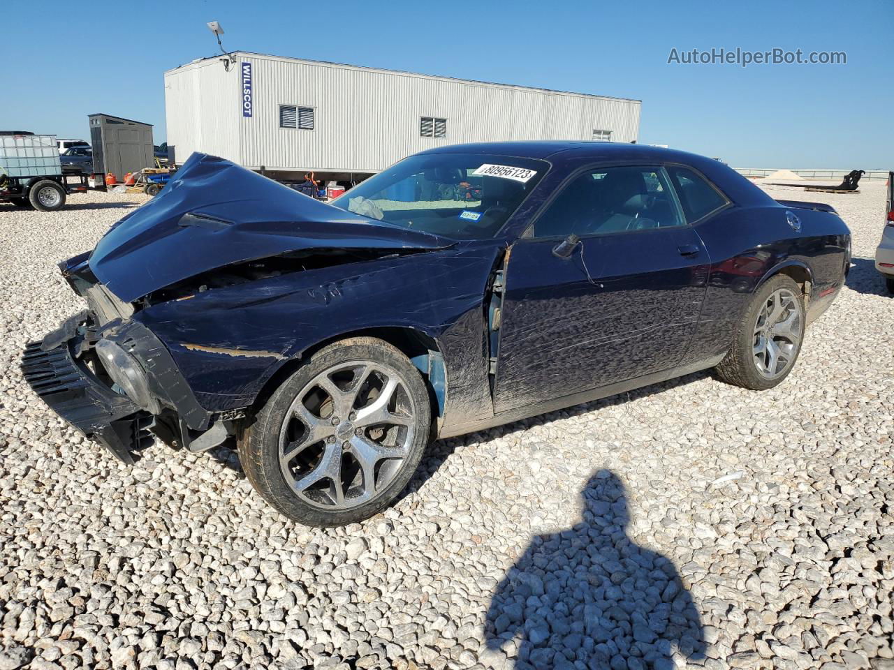 2016 Dodge Challenger Sxt Blue vin: 2C3CDZAG9GH217137