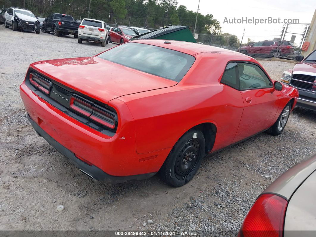 2016 Dodge Challenger Sxt Red vin: 2C3CDZAG9GH336502