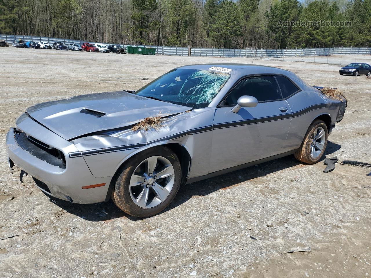 2016 Dodge Challenger Sxt Silver vin: 2C3CDZAG9GH338606