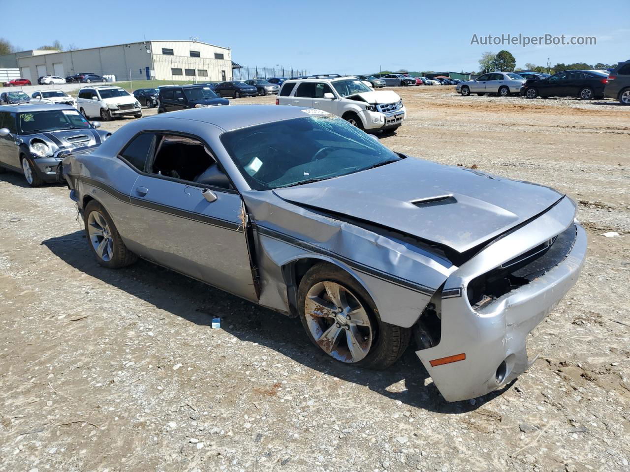 2016 Dodge Challenger Sxt Silver vin: 2C3CDZAG9GH338606