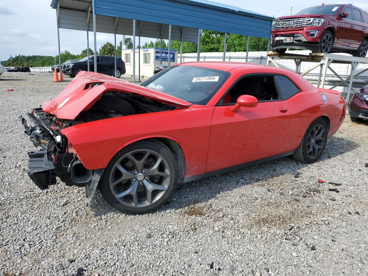 2016 Dodge Challenger Sxt Красный vin: 2C3CDZAG9GH345958