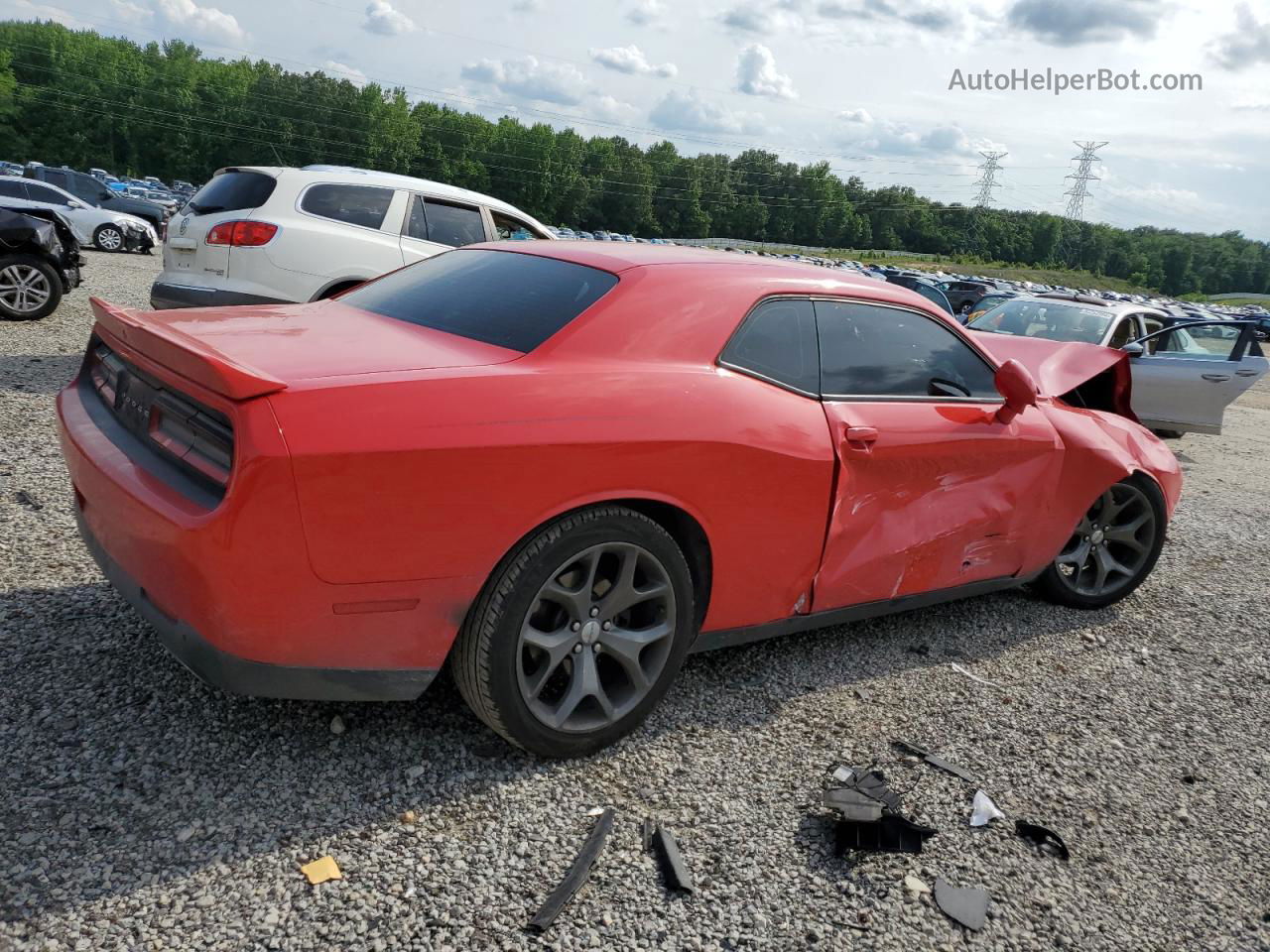 2016 Dodge Challenger Sxt Красный vin: 2C3CDZAG9GH345958