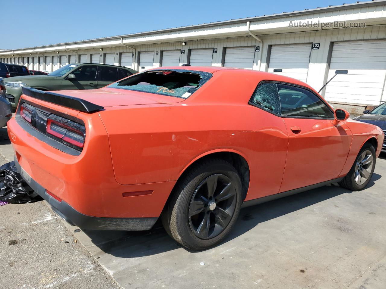 2017 Dodge Challenger Sxt Orange vin: 2C3CDZAG9HH587201