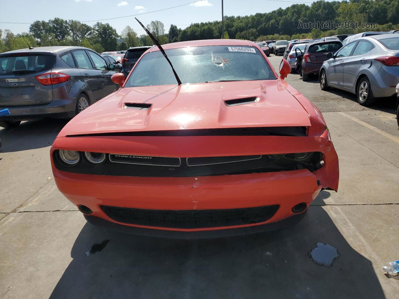 2017 Dodge Challenger Sxt Оранжевый vin: 2C3CDZAG9HH587201